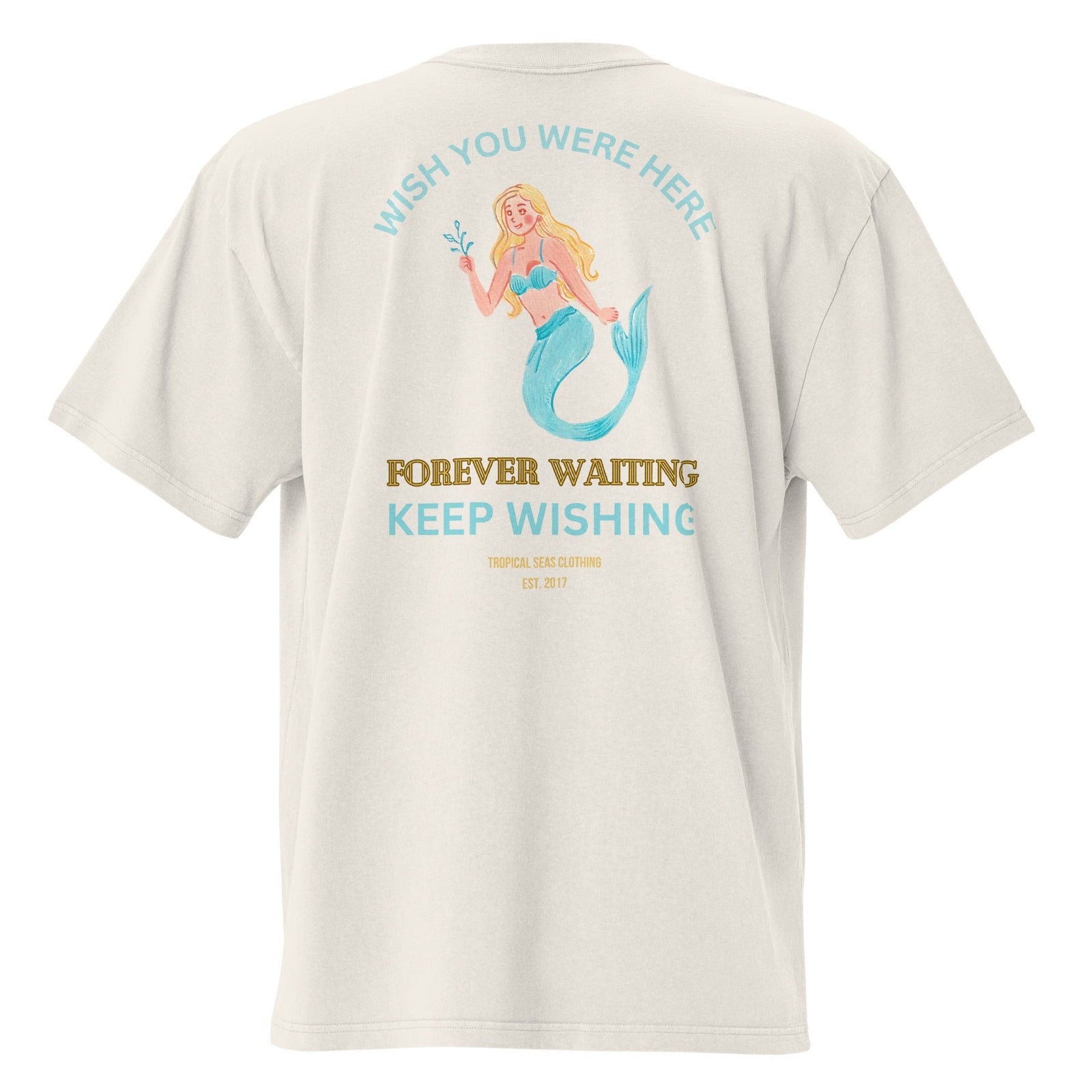 Waiting Mermaid Faded t-shirt