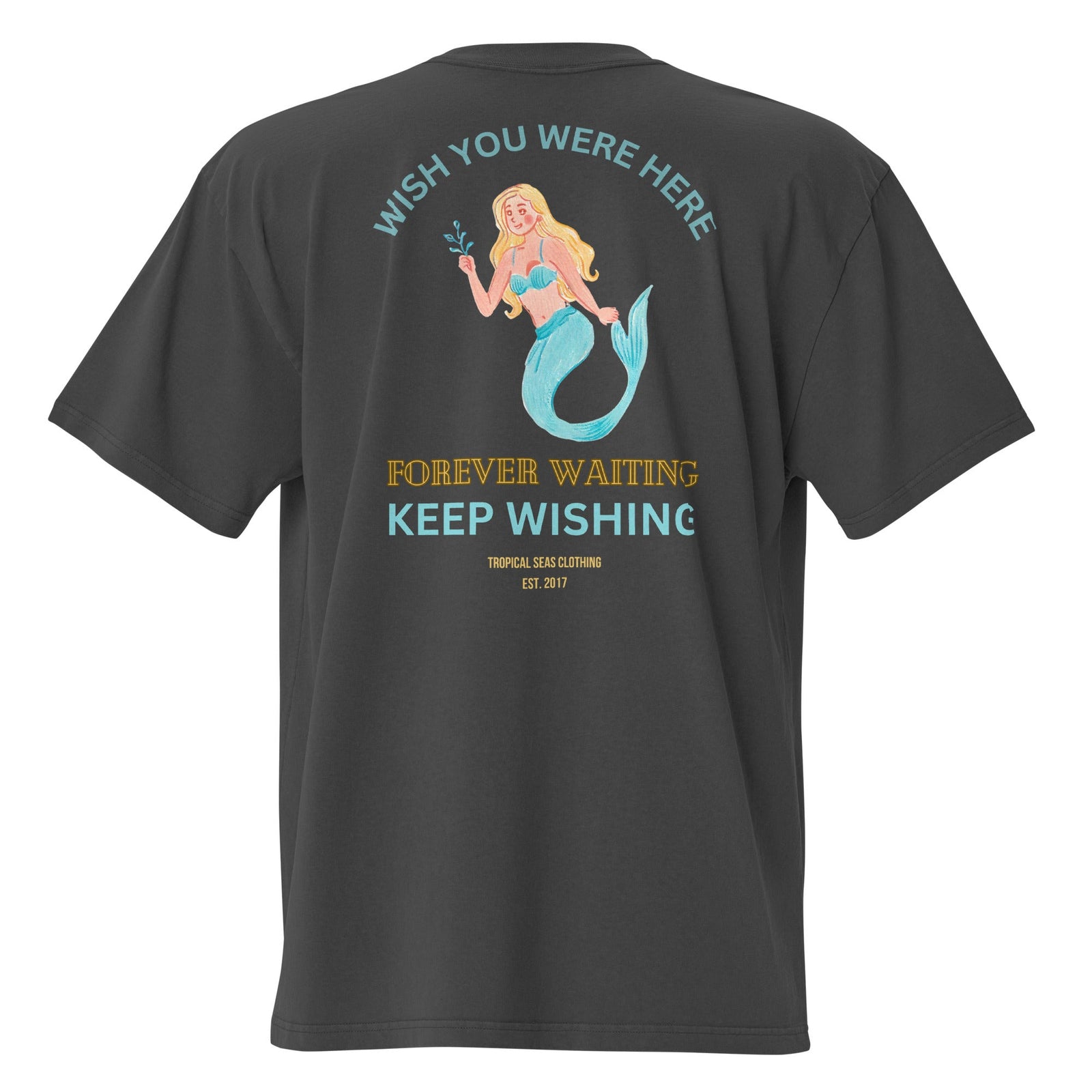 Waiting Mermaid Faded t-shirt