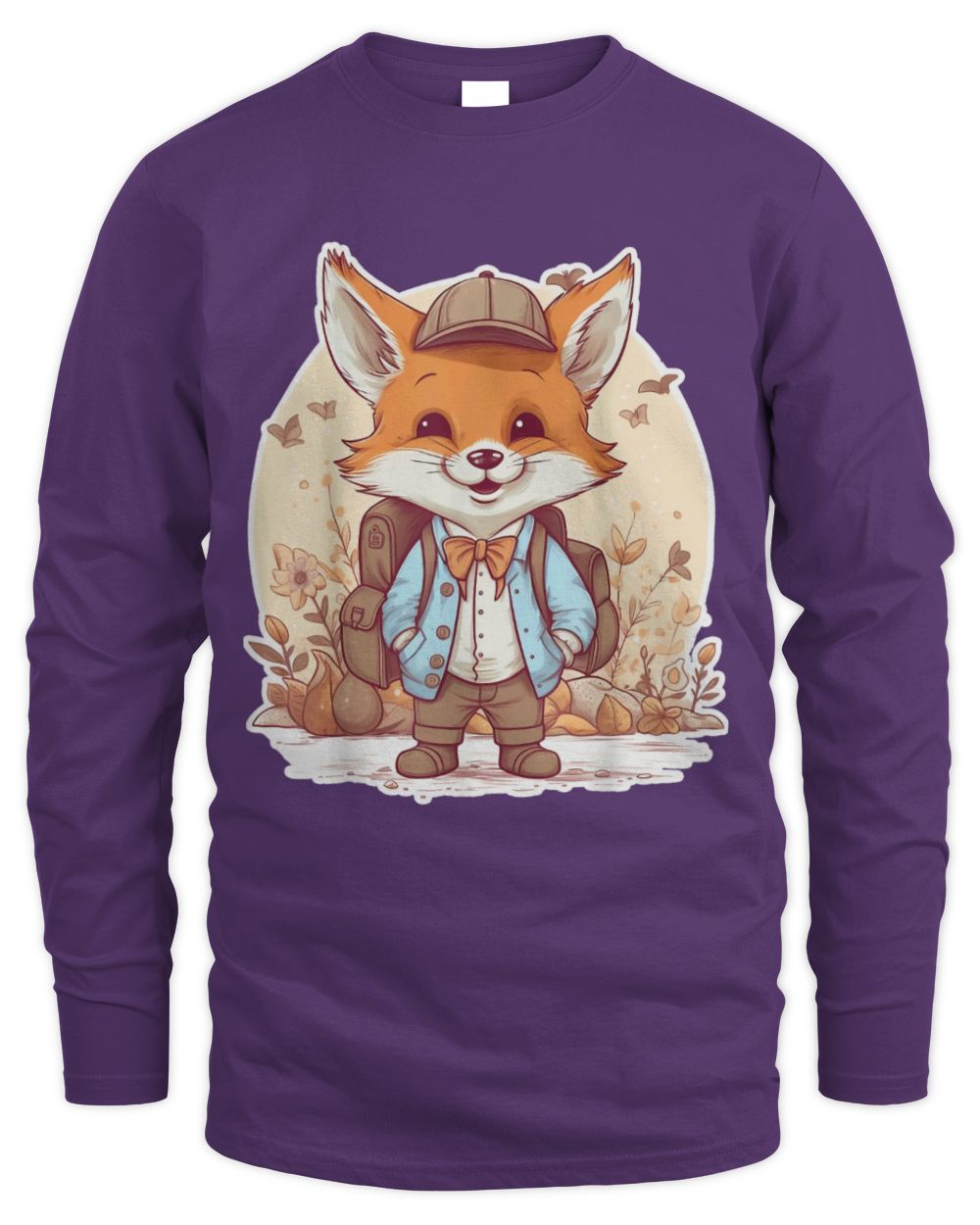 Cute Fox Boys and Girls Fox Animal First day of School