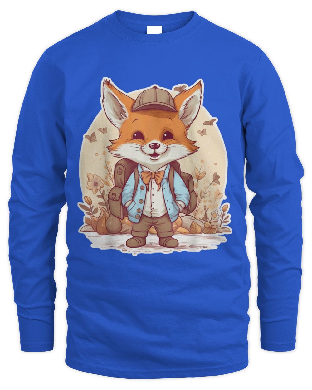 Cute Fox Boys and Girls Fox Animal First day of School