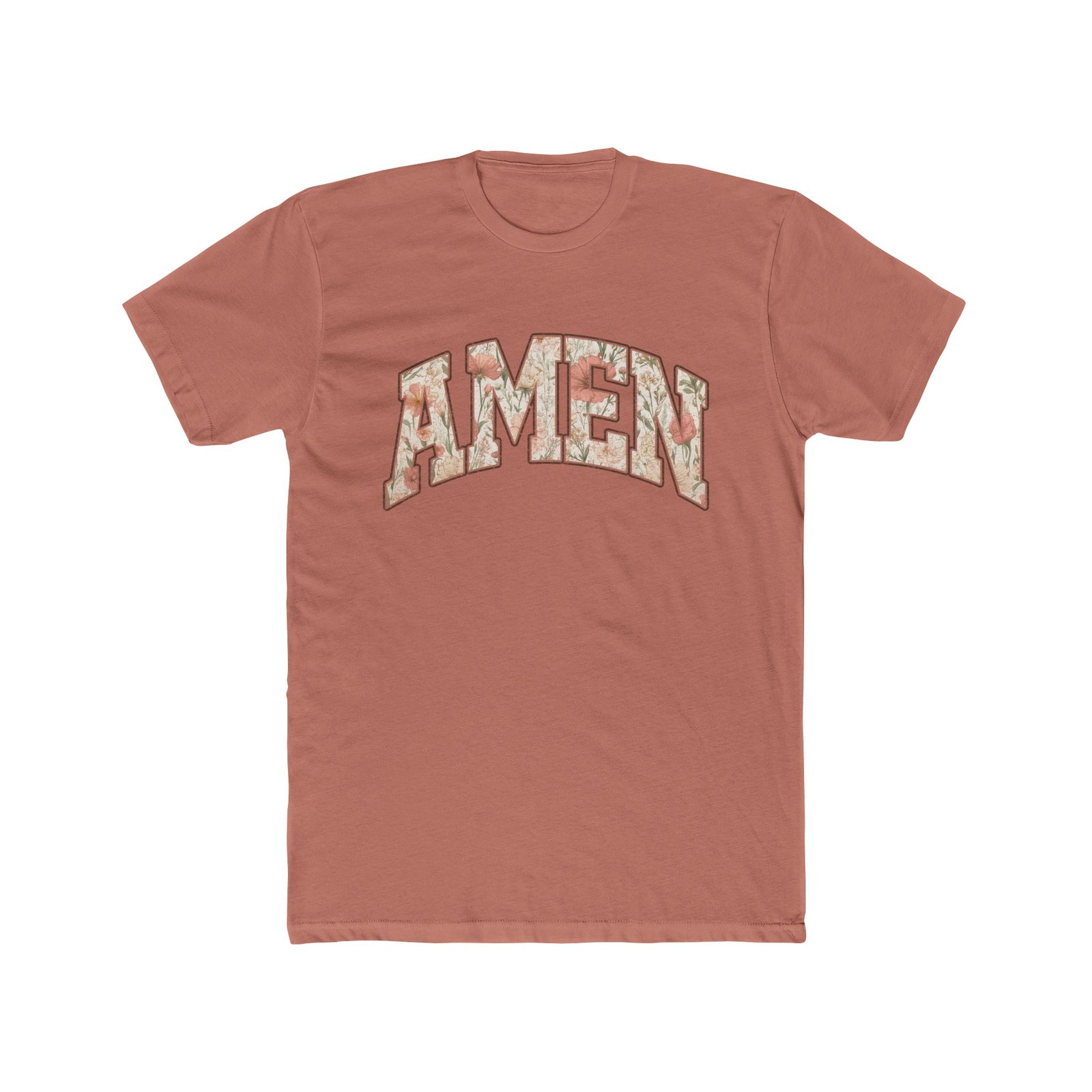 Amen Floral T-Shirt — Vintage Floral "AMEN" Graphic Tee