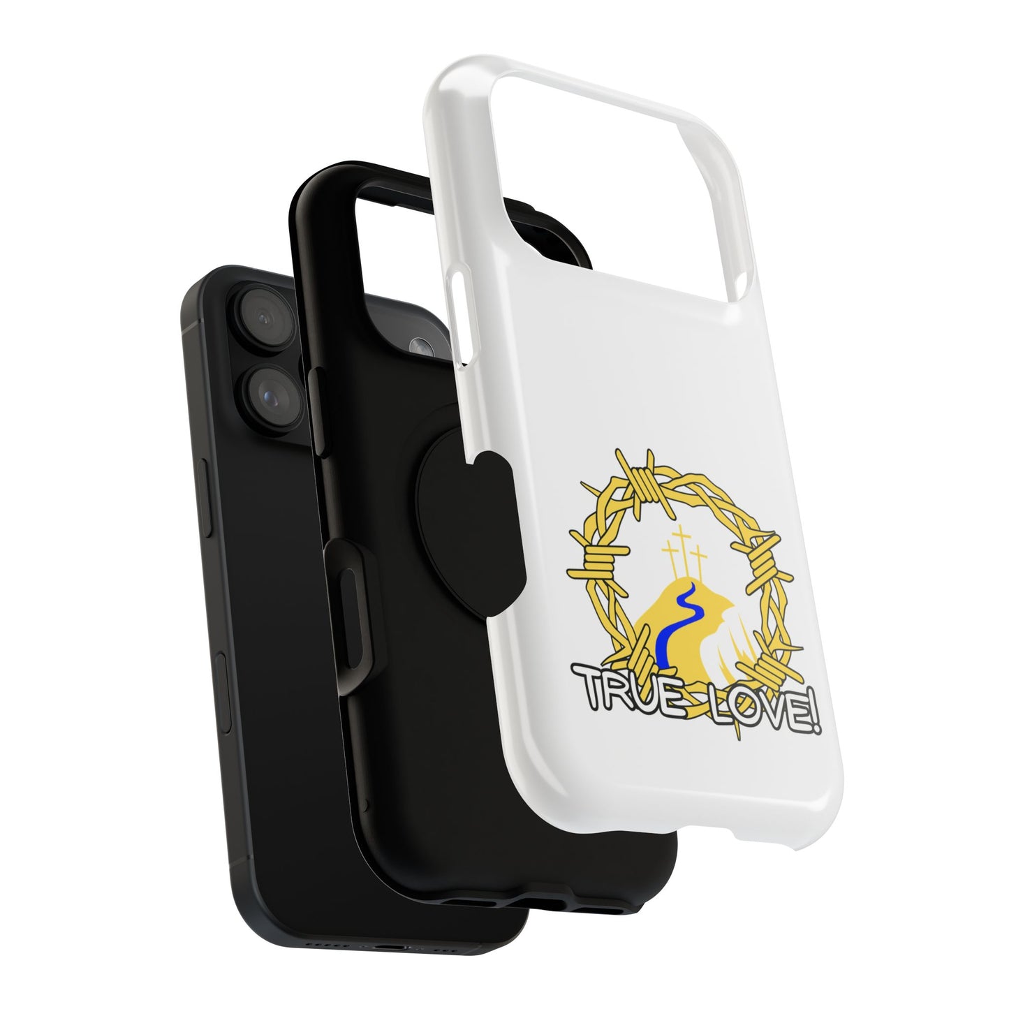 Impact-Resistant Phone Case — 'True Love' Crown of Thorns Faith Design
