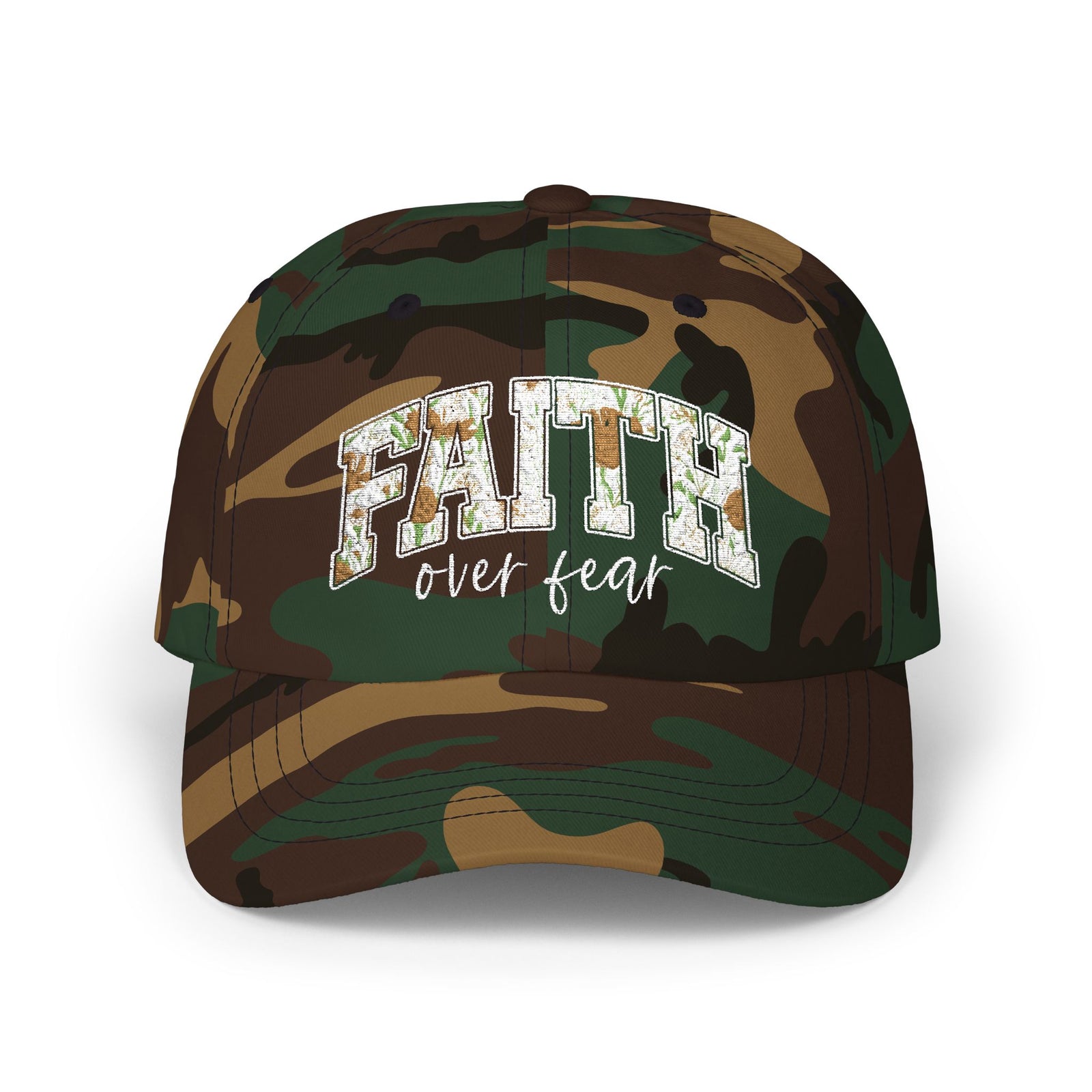 Dad Cap — Faith Over Fear Embroidered Baseball Hat