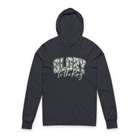 Load image into Gallery viewer, "Glory to the King" Christmas Hooded Long Sleeve Tee
