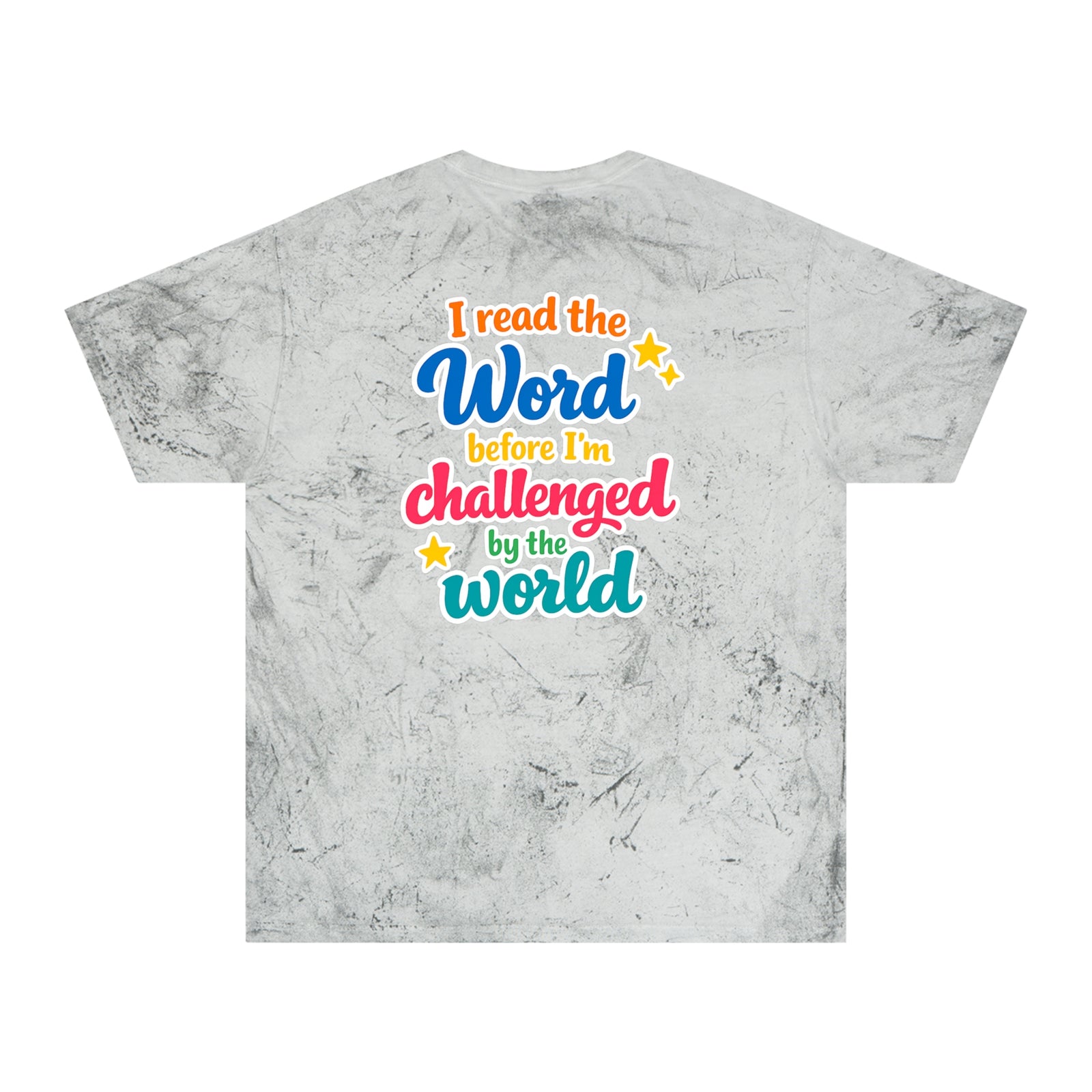 Christian Tie-Dye T-Shirt — "I Read the Word Before I'm Challenged by the World"