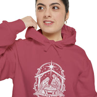 Load image into Gallery viewer, Nativity (Custom Colors Brand) Garment-Dyed Hoodie