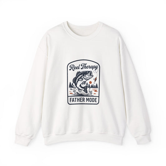 Reel Therapy Fishing 'Father Mode' Sweatshirt | Father's Day Retro Dad