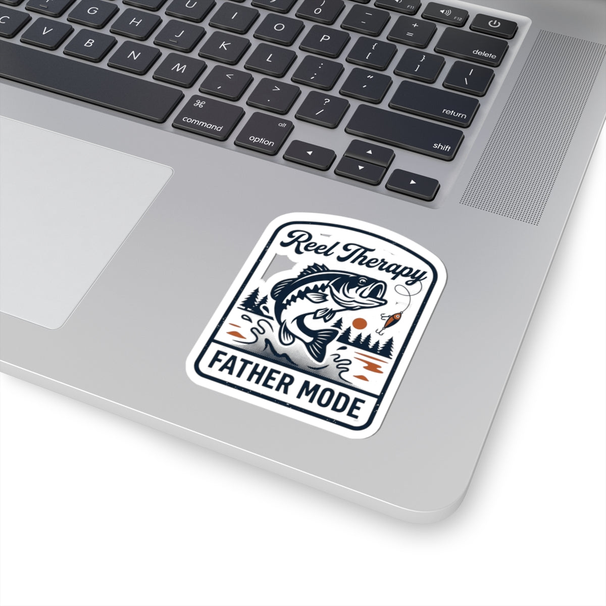 Reel Therapy Fishing Sticker | Father Mode, Retro Dad Humor