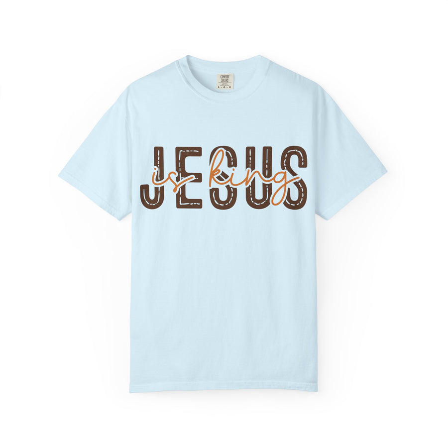 Jesus Loving T-Shirt — Faith-Based Graphic Tee with Script & Block Lettering