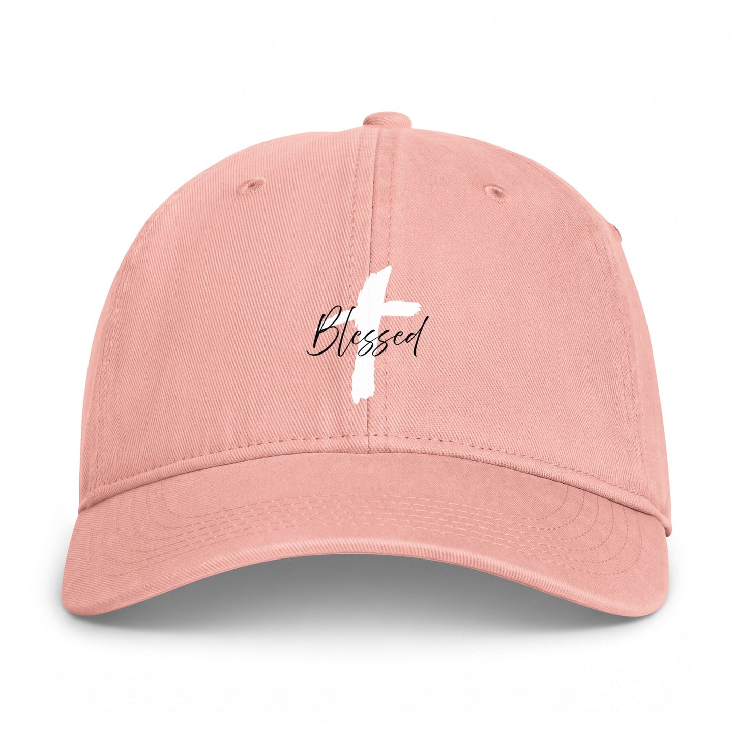 Blessed Cross Baseball Cap — Coastal Washed Cotton Hat