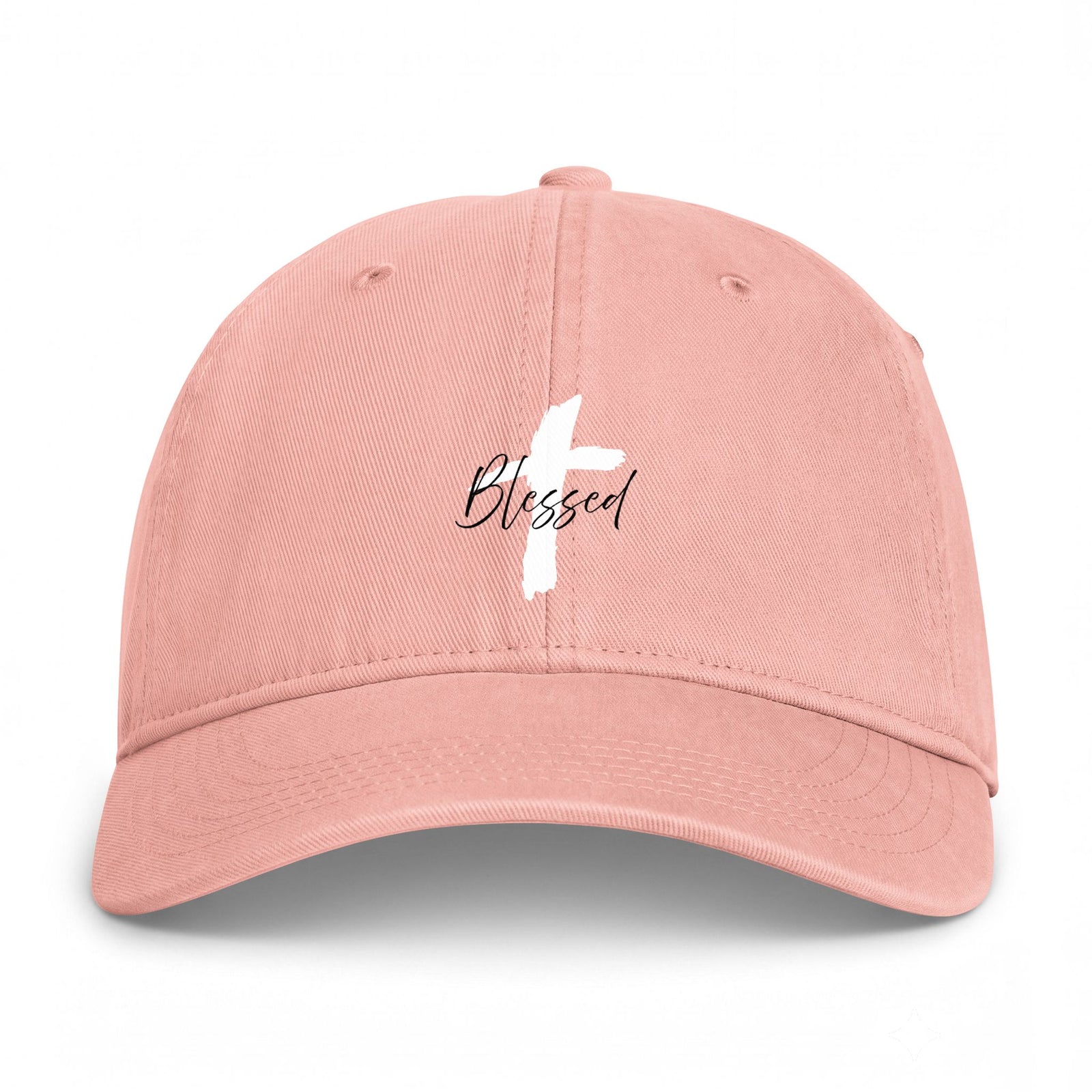 Blessed Cross Baseball Cap — Coastal Washed Cotton Hat
