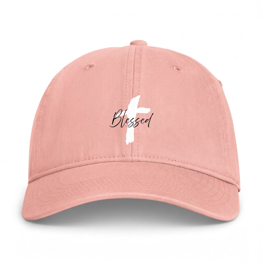 Blessed Cross Baseball Cap — Coastal Washed Cotton Hat