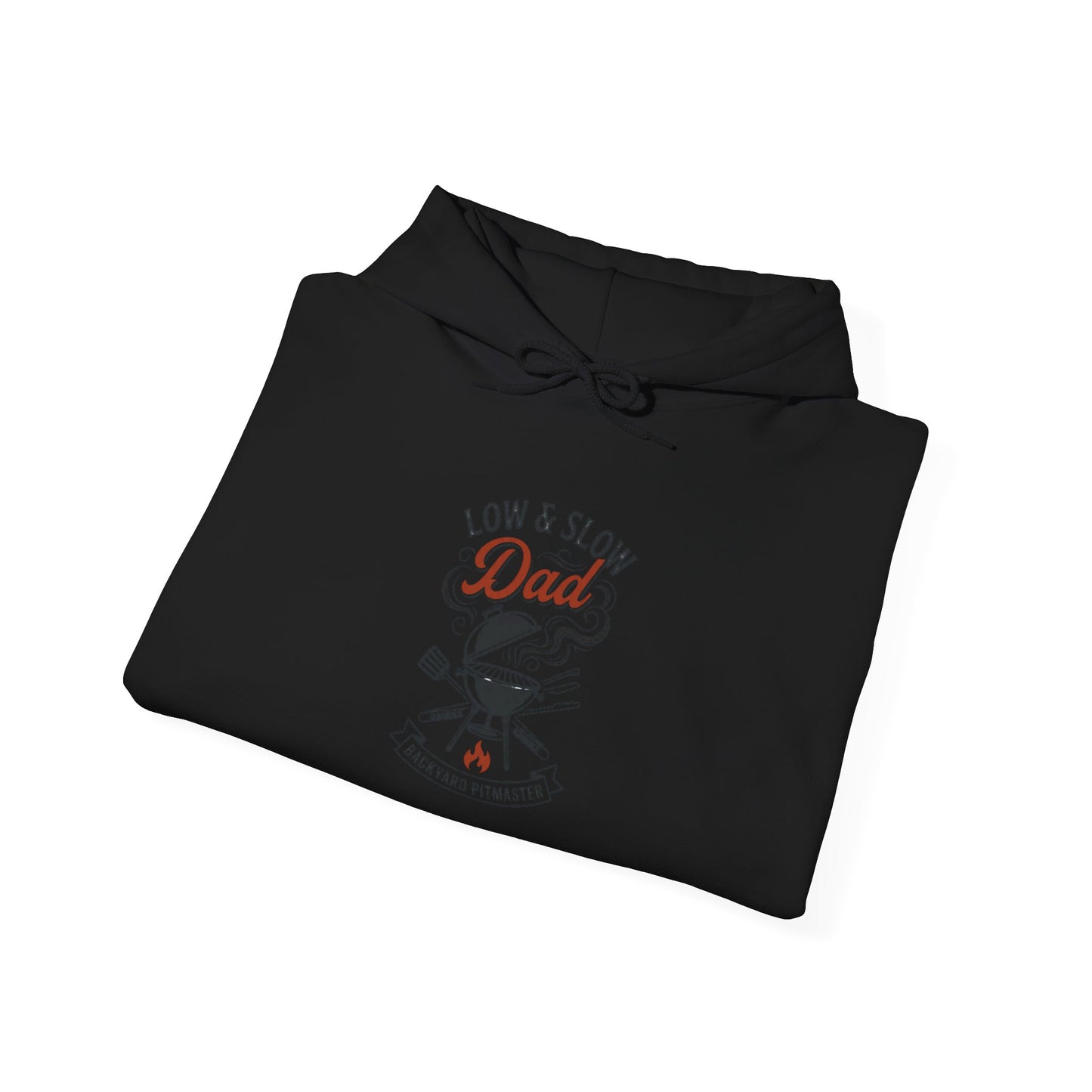 Low & Slow Dad Hoodie | Grilling BBQ Retro Typography, Father’s Day