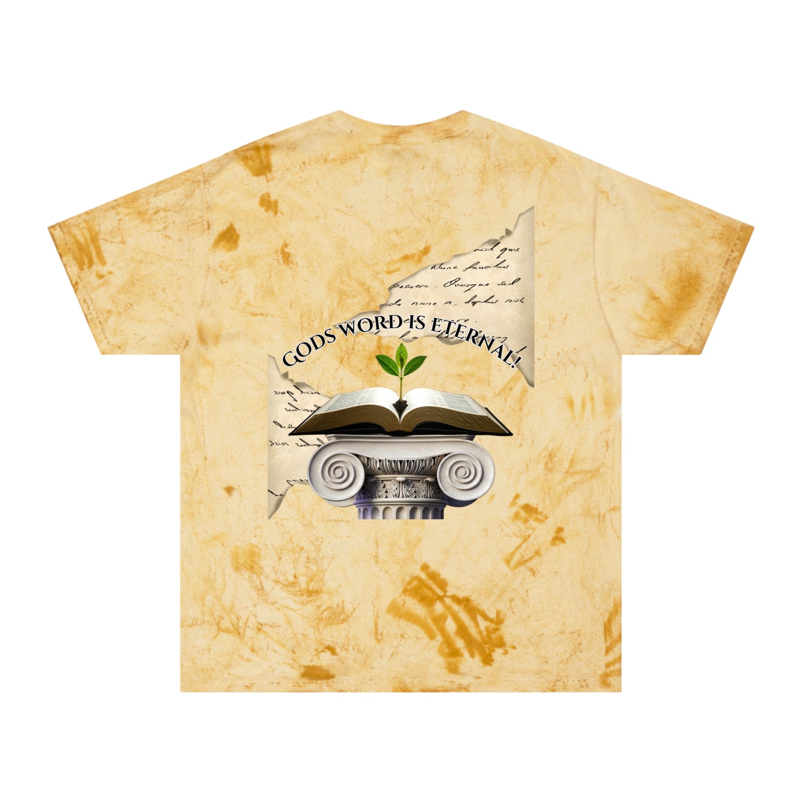 Bible Verse Tee — "God's Word Is Eternal" Color Blast T-Shirt