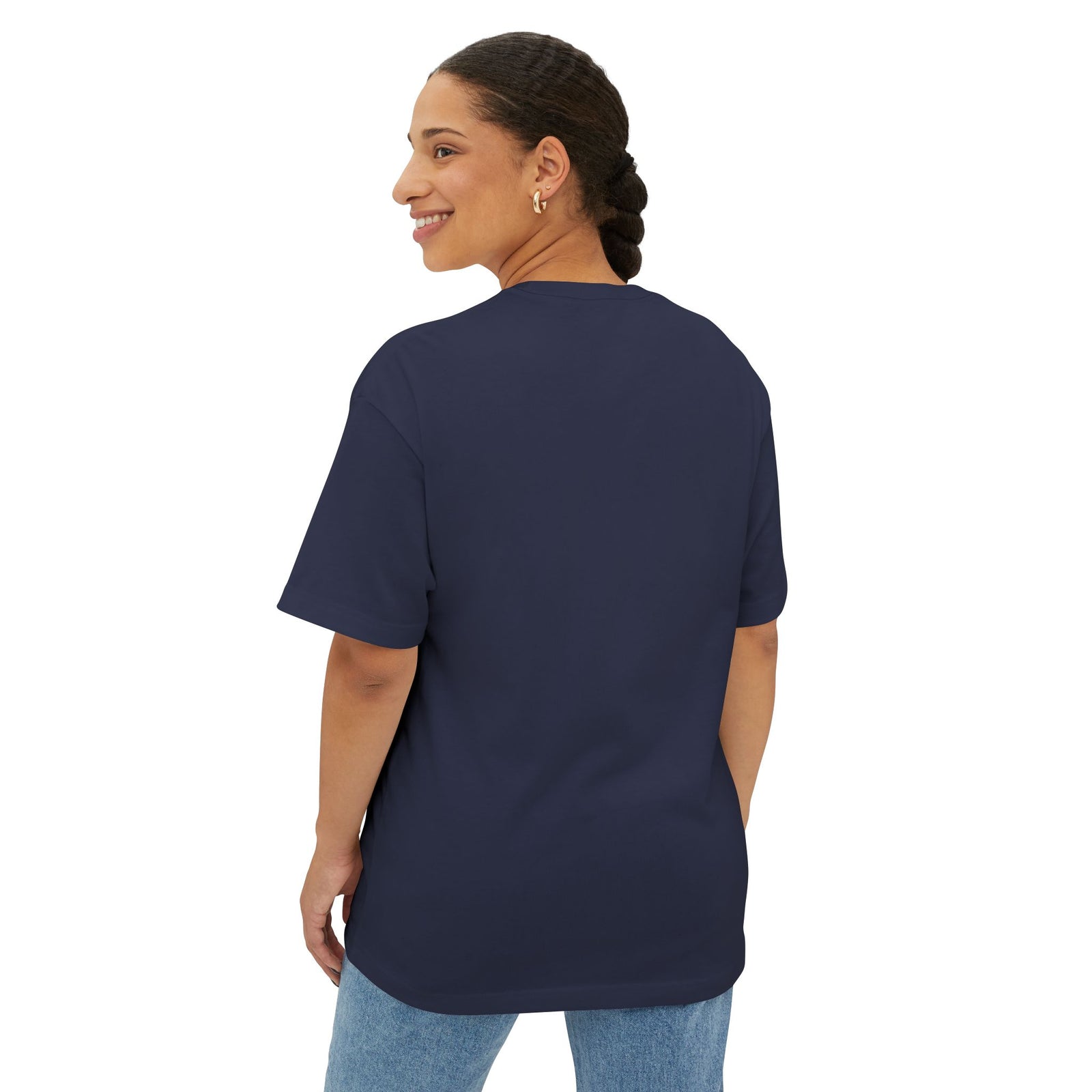 Faith Floral Boxy Tee — Oversized White Graphic T-Shirt with Floral "FAITH" Design