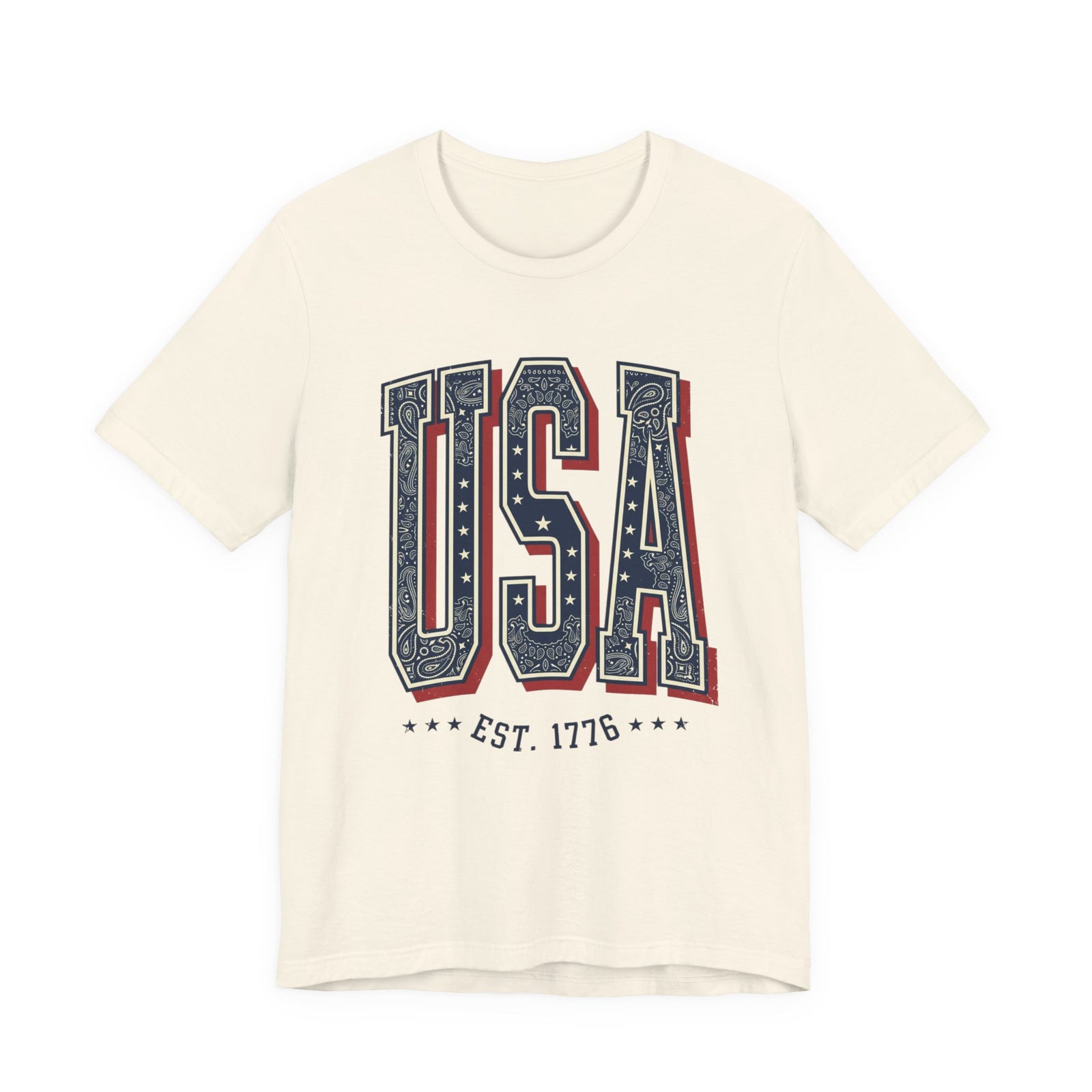 Vintage USA Graphic Tee | 4th of July Americana Stars & Stripes