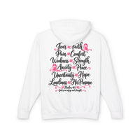 Load image into Gallery viewer, "Faith Over Fear" Pink Ribbon Front/Back Printed Hoodie