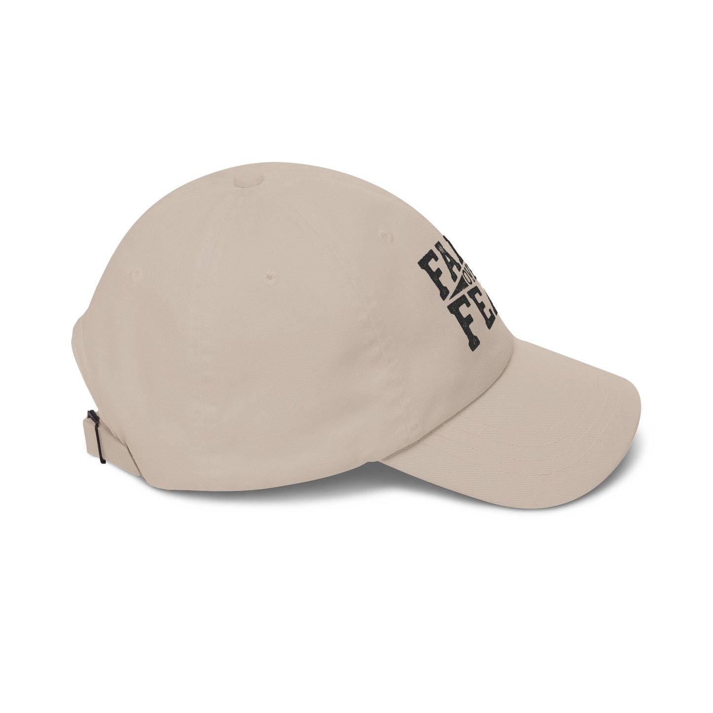 Faith Over Fear Dad Cap — Embroidered Inspirational Baseball Hat