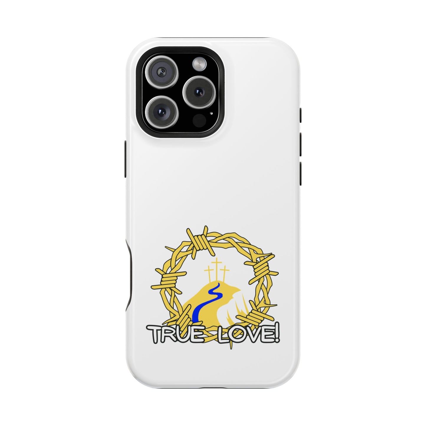 Impact-Resistant Phone Case — 'True Love' Crown of Thorns Faith Design