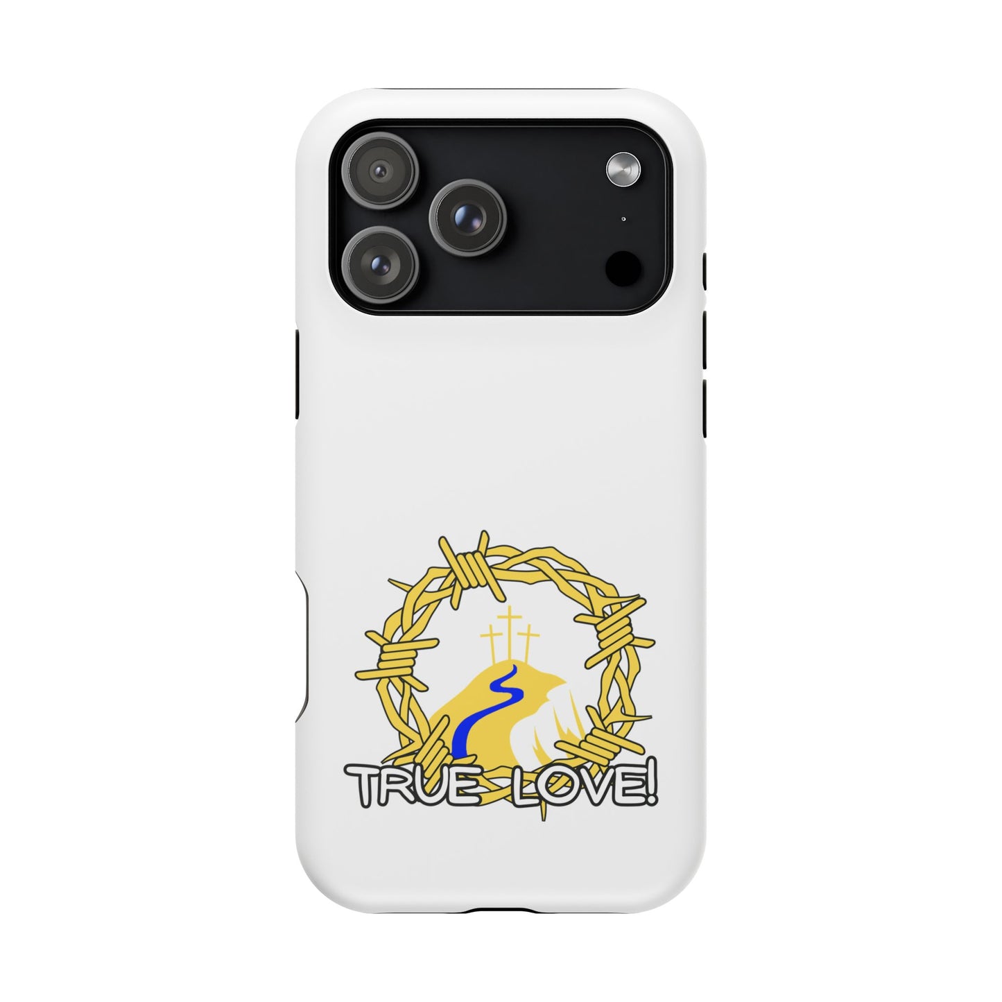 Impact-Resistant Phone Case — 'True Love' Crown of Thorns Faith Design