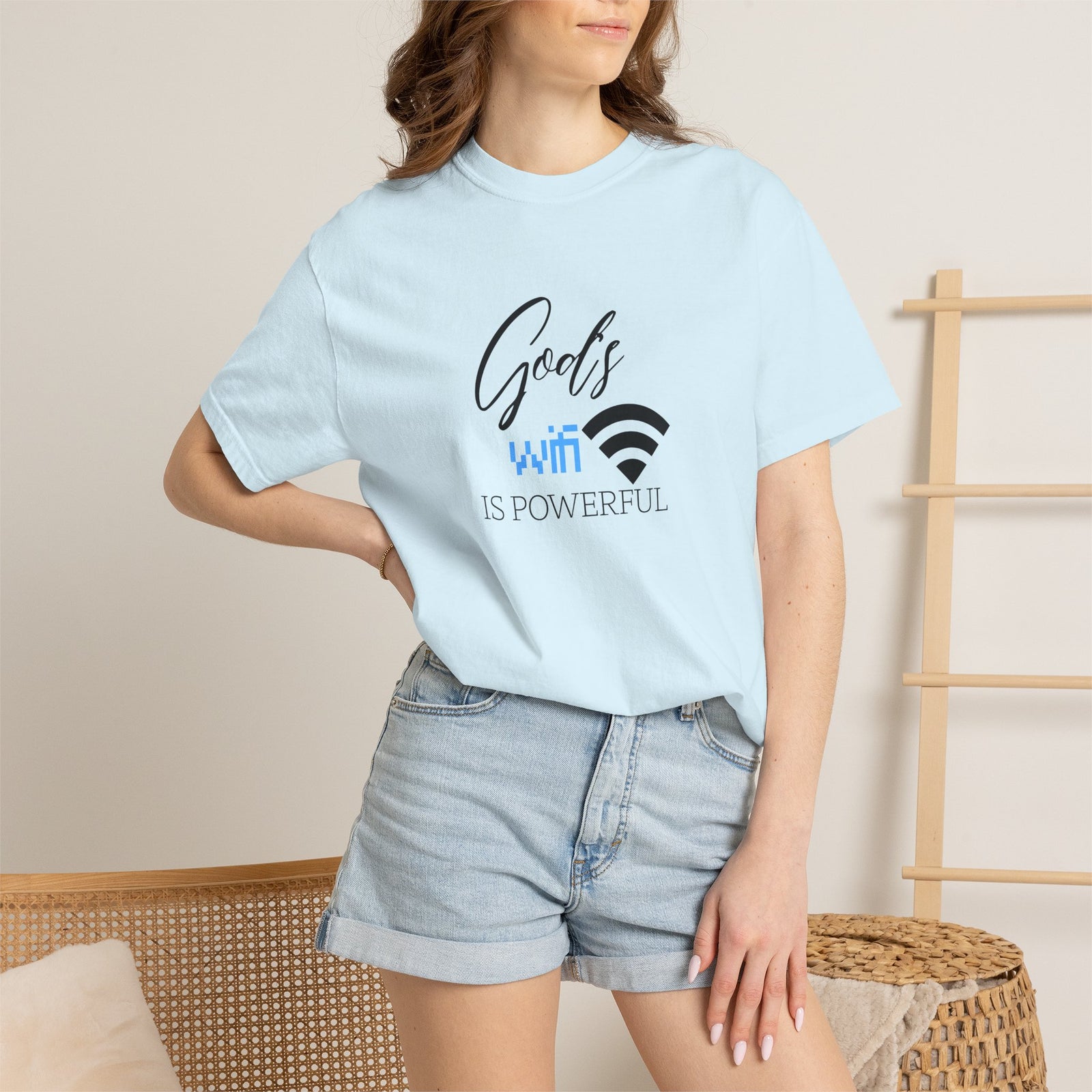 "God's WiFi is Powerful" Graphic Tee