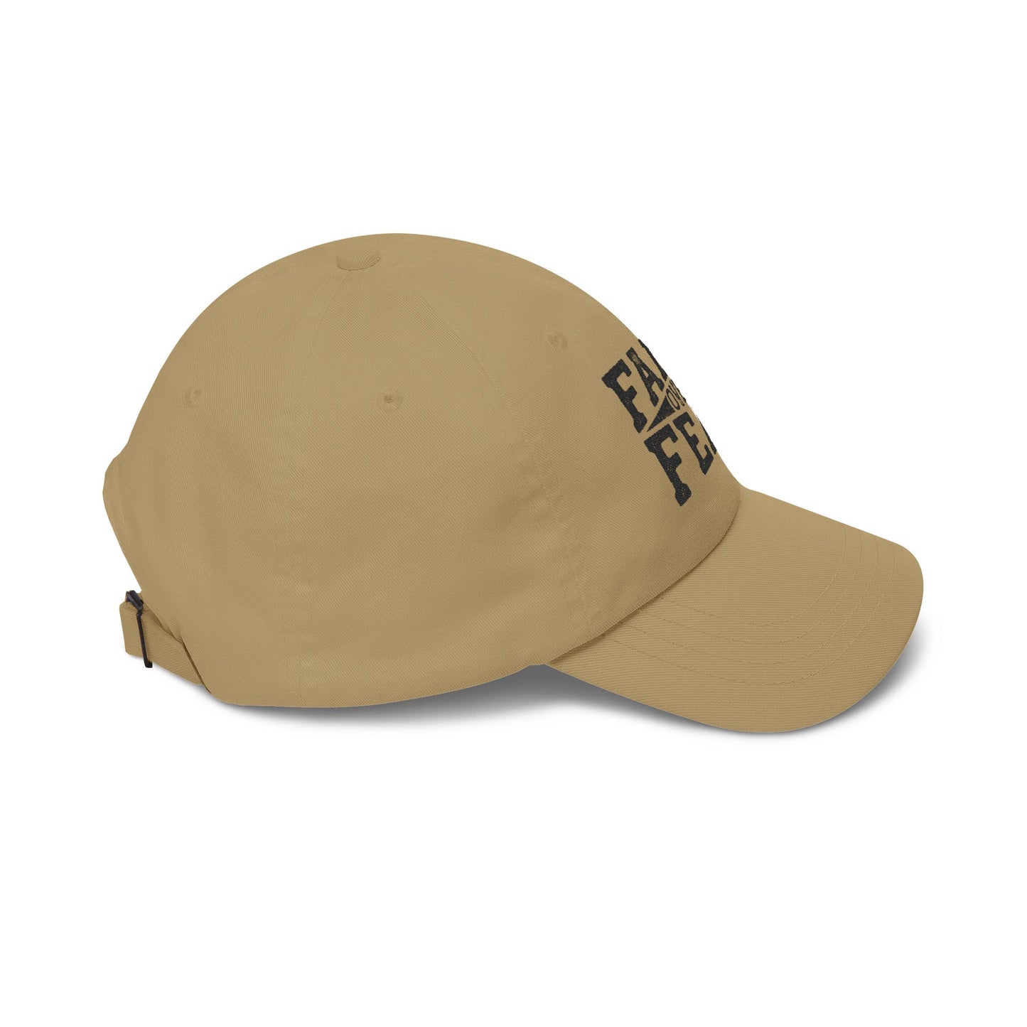 Faith Over Fear Dad Cap — Embroidered Inspirational Baseball Hat