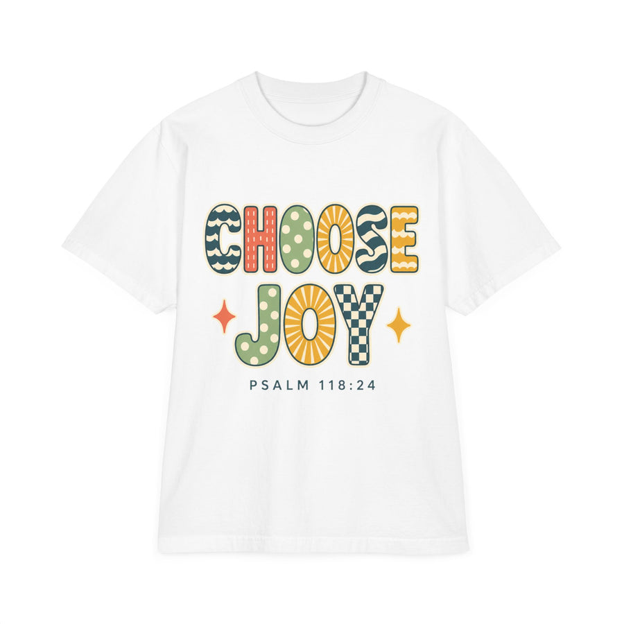 Choose Joy T-Shirt — Retro Psalm 118:24 Christian Tee