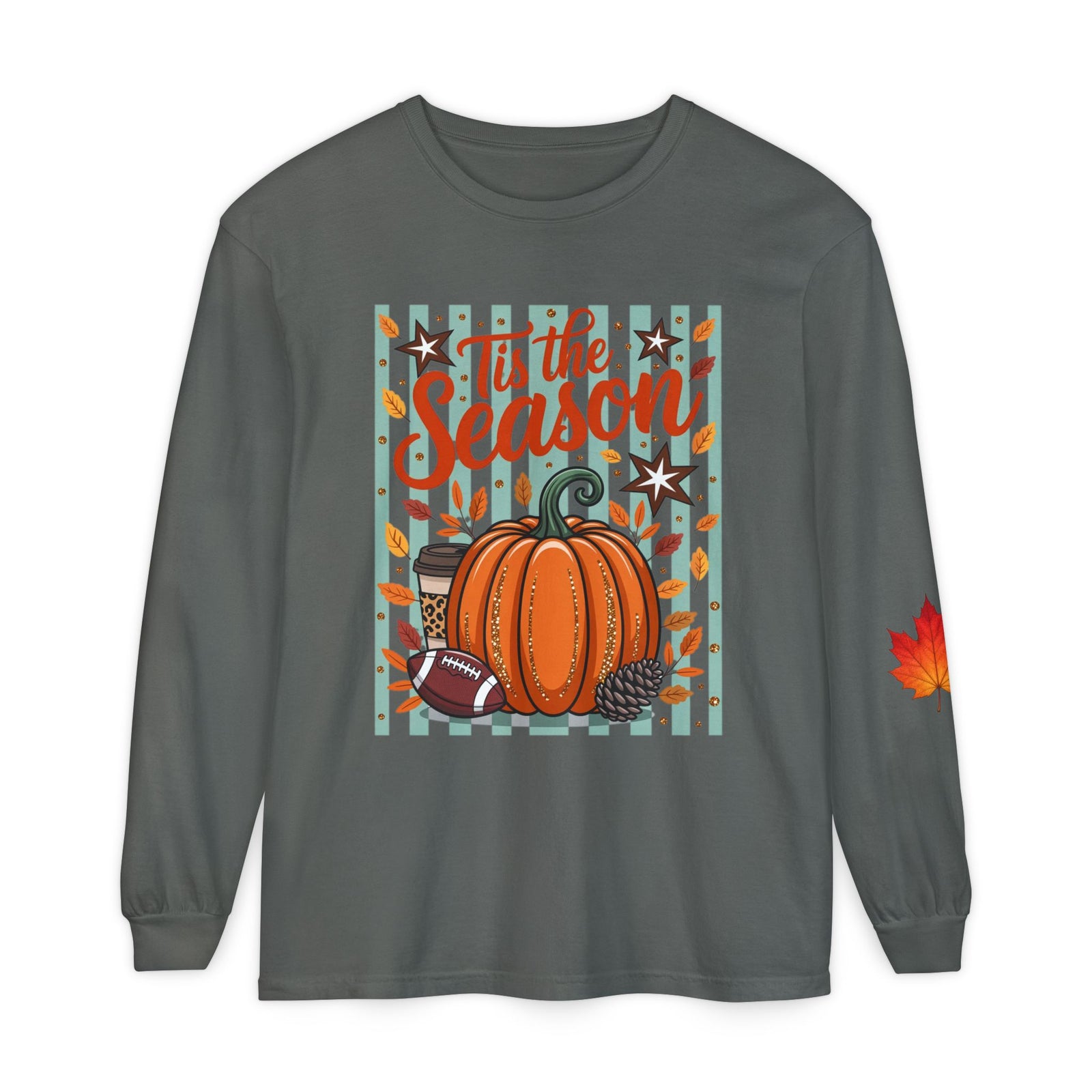 'Tis the Season Pumpkin Fall Long Sleeve Tee
