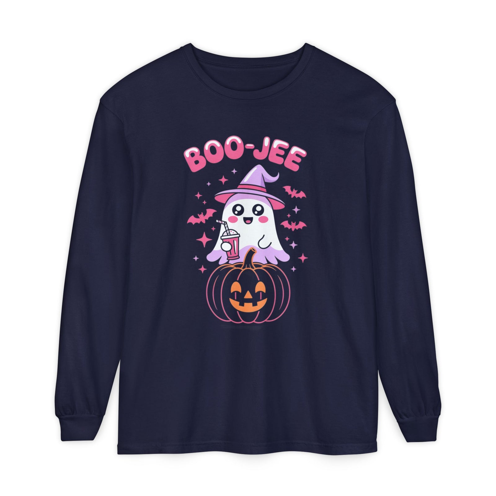 Halloween Ghost Long Sleeve Tee