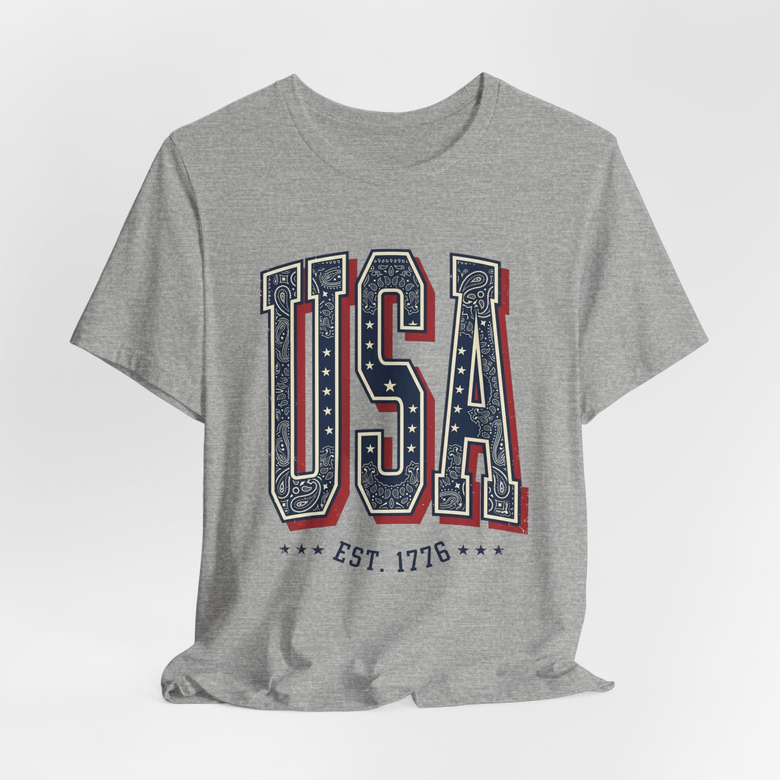 Vintage USA Graphic Tee | 4th of July Americana Stars & Stripes