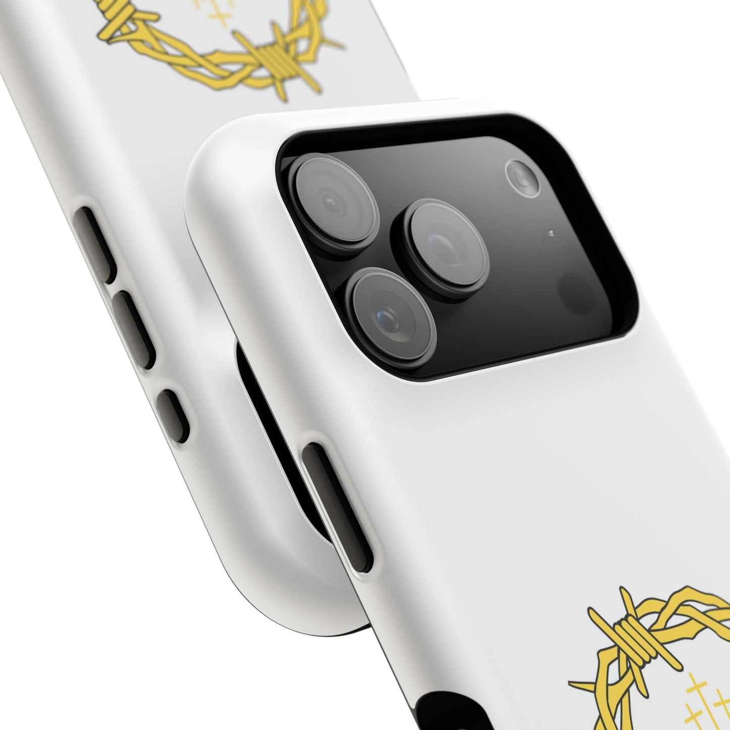 Impact-Resistant Phone Case — 'True Love' Crown of Thorns Faith Design