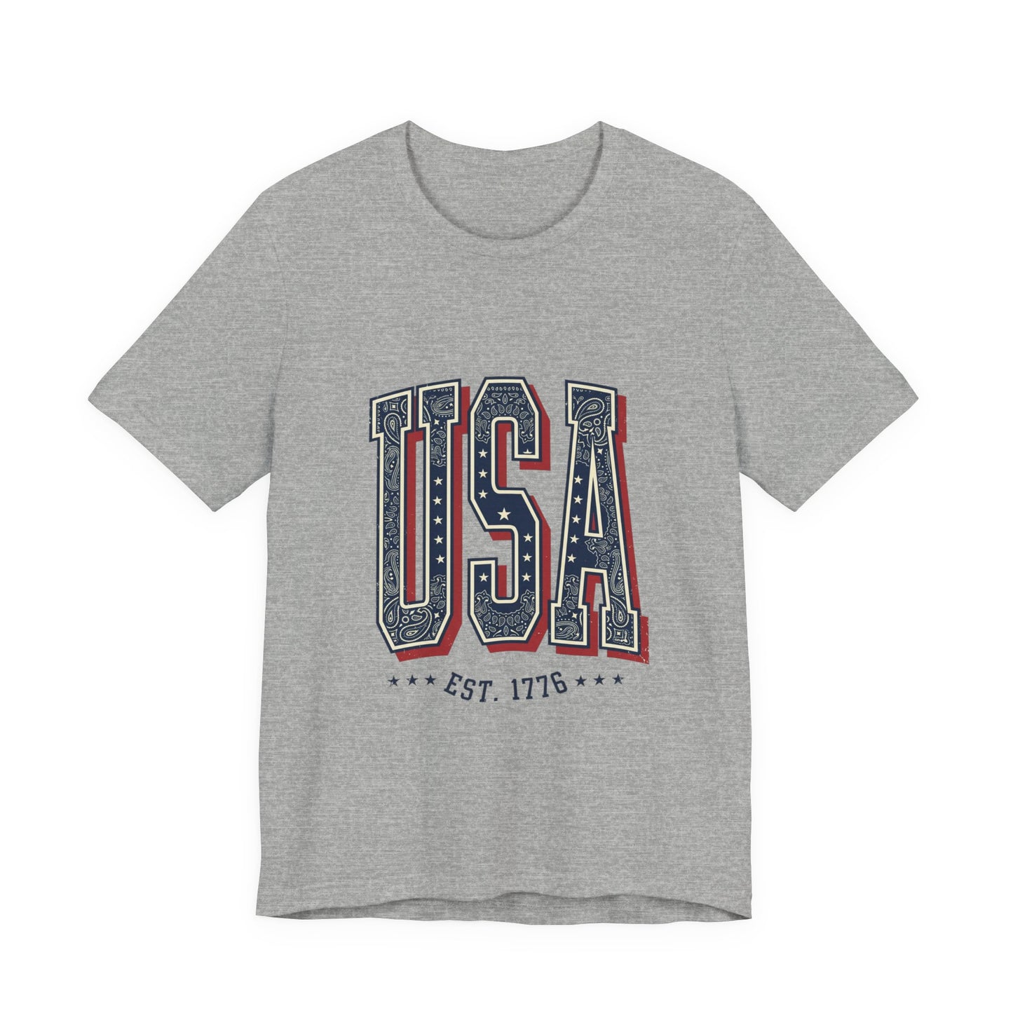 Vintage USA Graphic Tee | 4th of July Americana Stars & Stripes