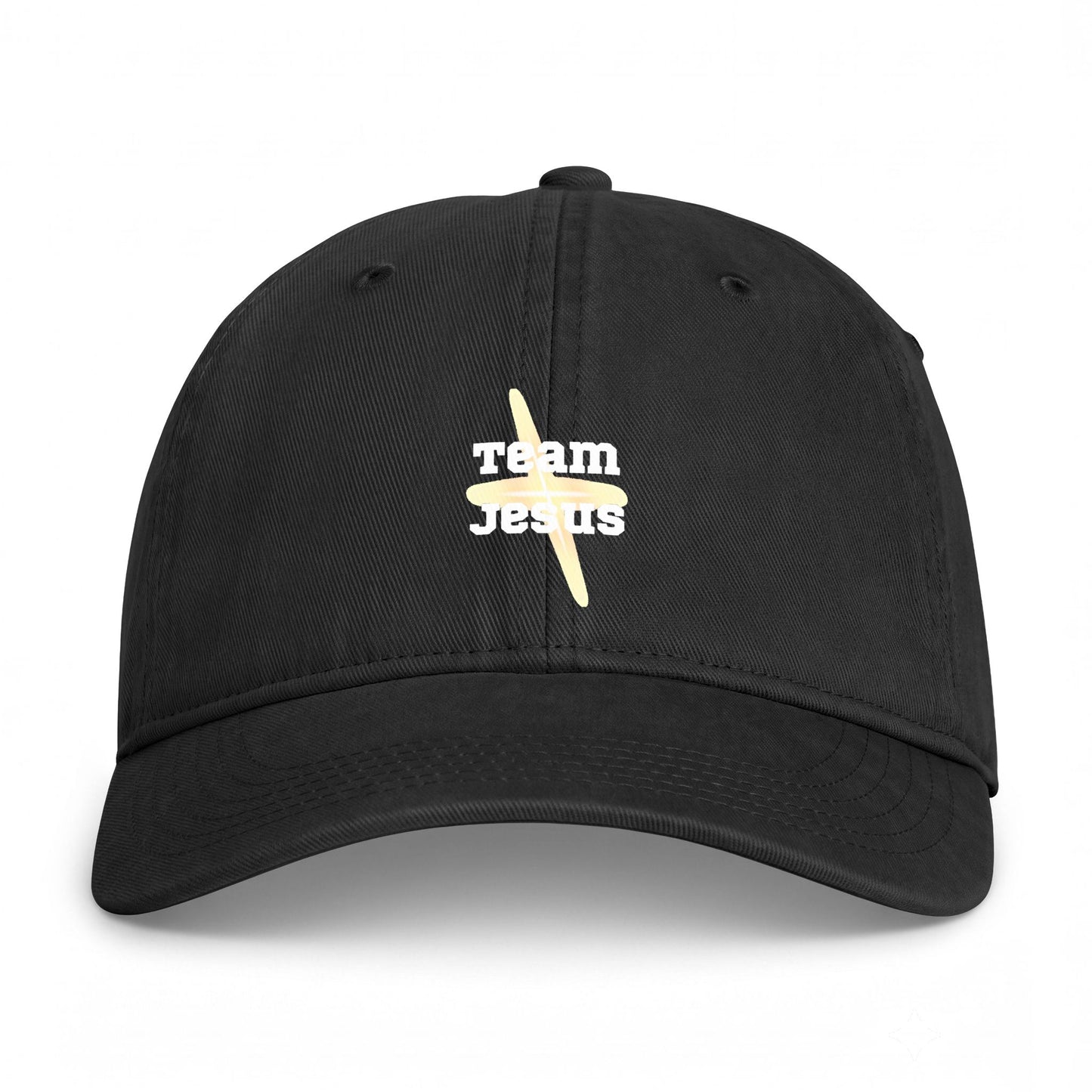 Team Jesus Baseball Cap — Coastal Washed Surf Logo Hat