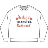 Load image into Gallery viewer, Grateful Thankful Redeemed Long Sleeve Tee