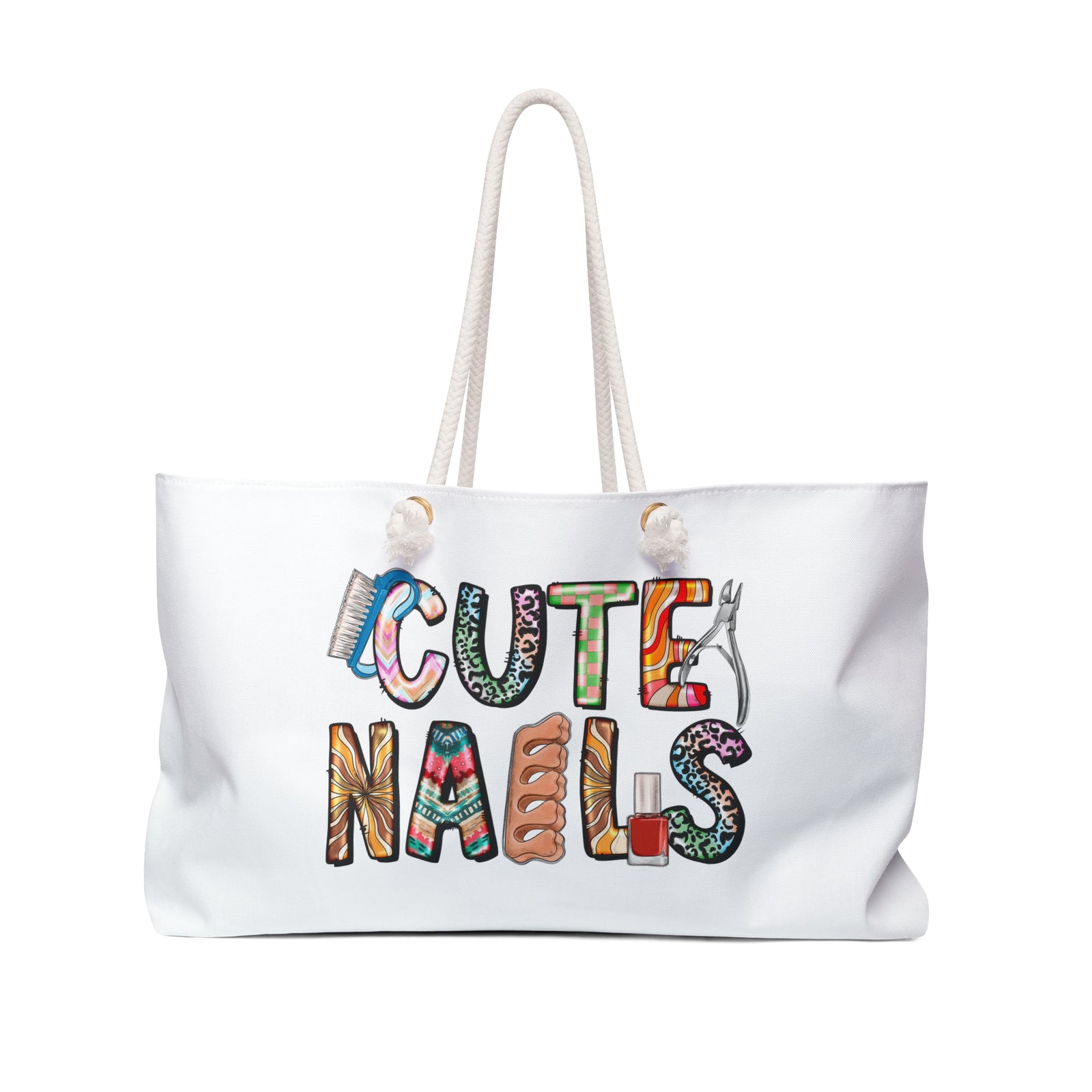 Cute Nails Weekender Bag — Nail Tech Travel Tote