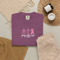 Load image into Gallery viewer, "Pray, Faith over Fear, Cure" Tee