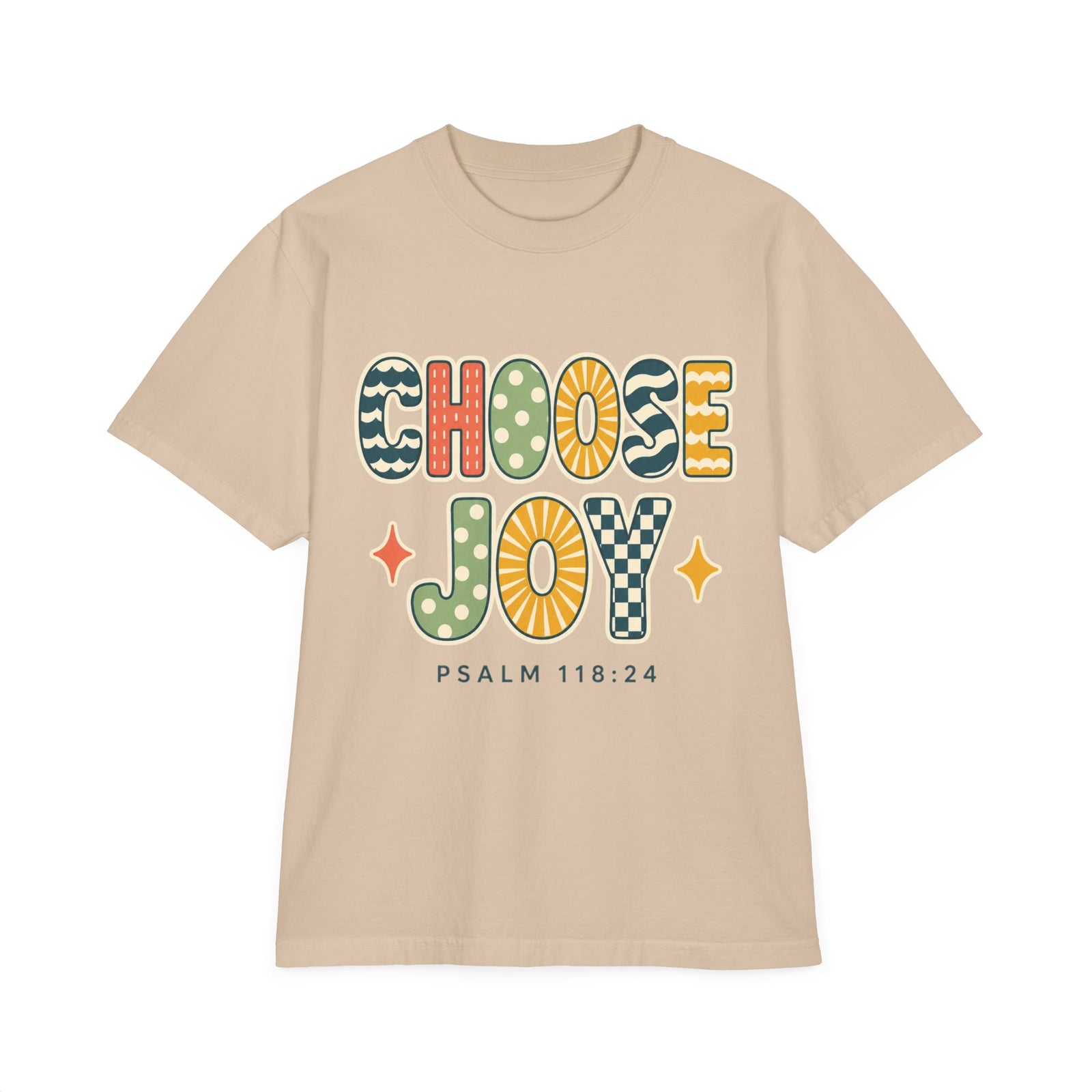 Choose Joy T-Shirt — Retro Psalm 118:24 Christian Tee