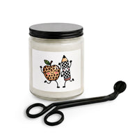 Load image into Gallery viewer, Candle Set with Wick Trimmer-"Teacher" Apple &amp; Pencil