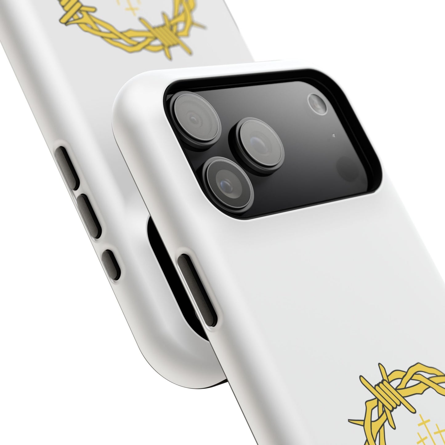 Impact-Resistant Phone Case — 'True Love' Crown of Thorns Faith Design