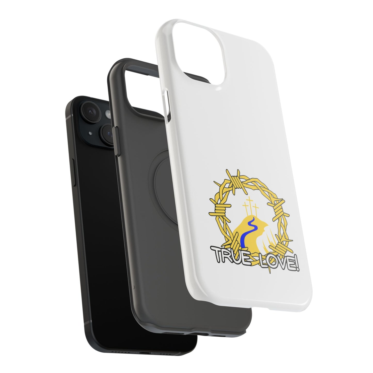 Impact-Resistant Phone Case — 'True Love' Crown of Thorns Faith Design