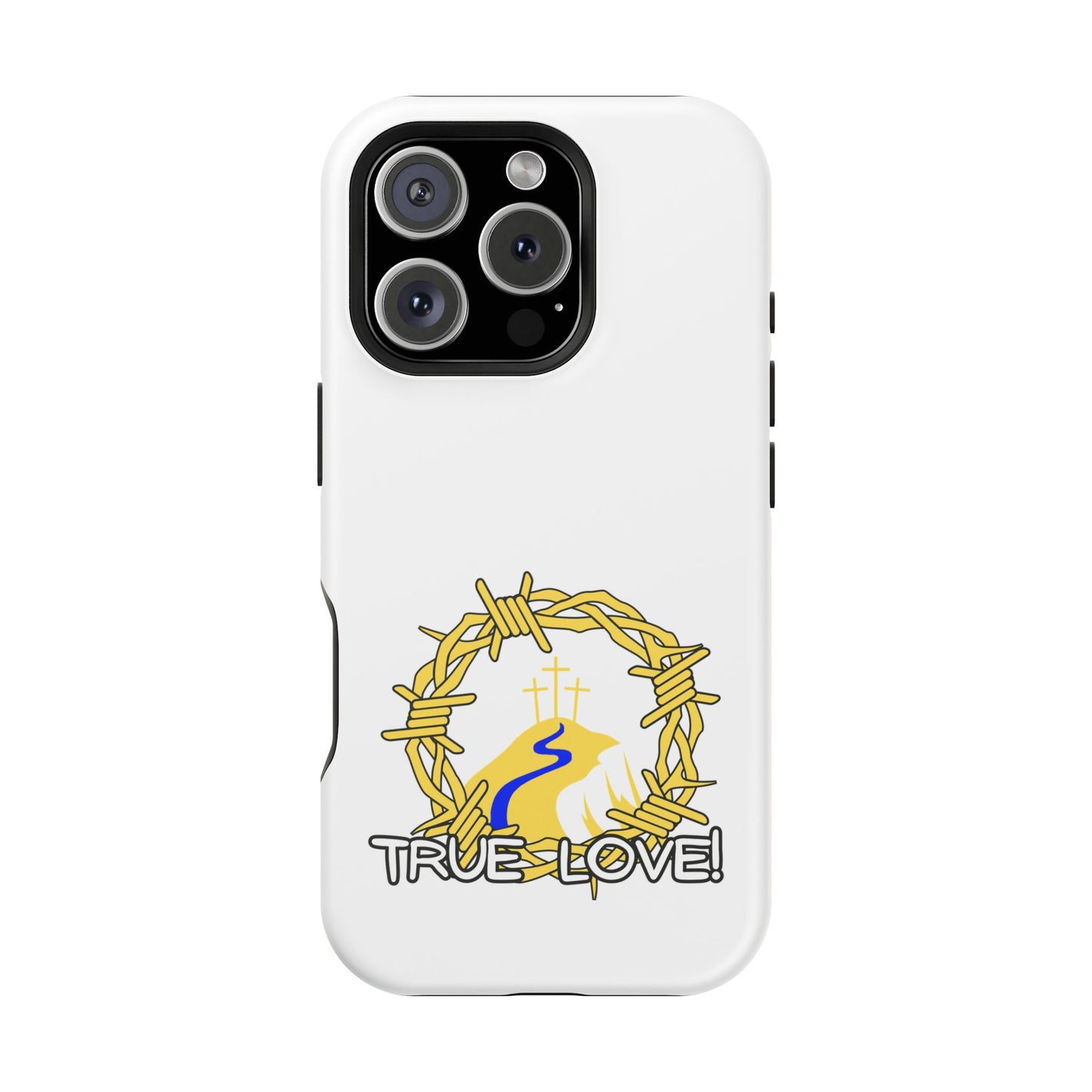 Impact-Resistant Phone Case — 'True Love' Crown of Thorns Faith Design