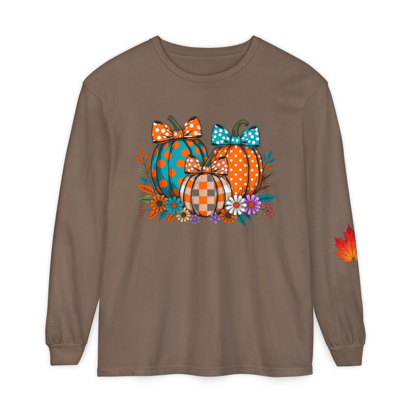 Fall Pumpkins Long Sleeve Tee