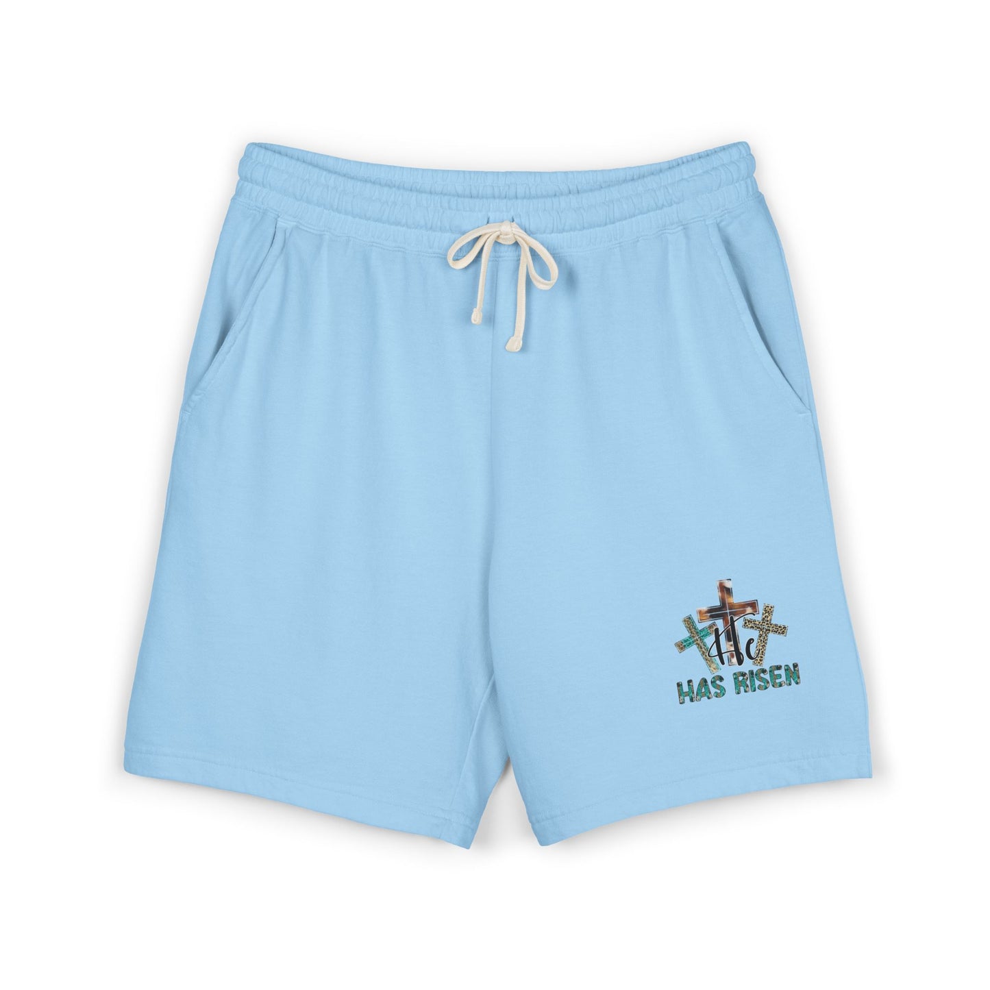 He Has Risen Easter Fleece Sweat Shorts