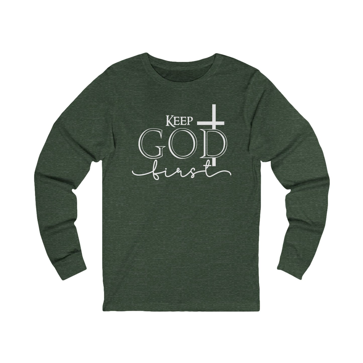 Christian Cross 'Let Go & Let God' Long Sleeve Tee