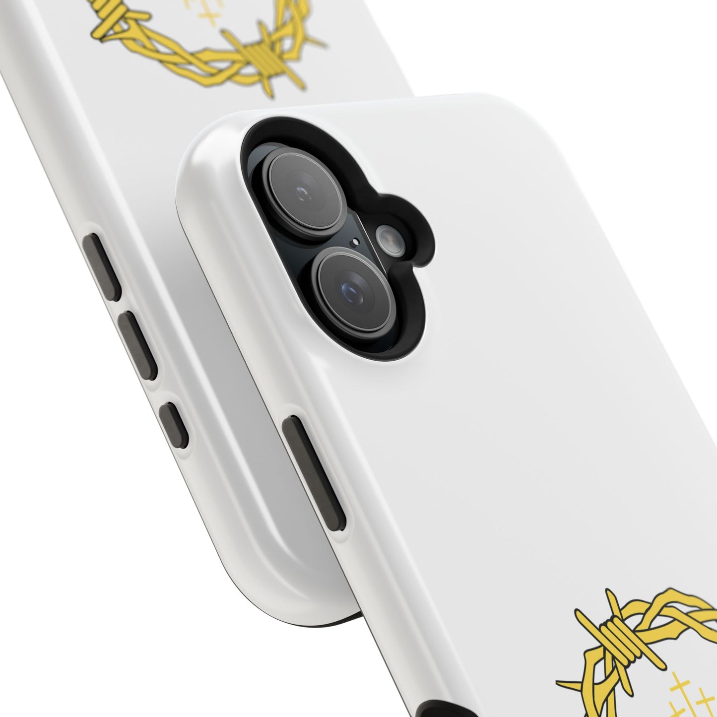 Impact-Resistant Phone Case — 'True Love' Crown of Thorns Faith Design