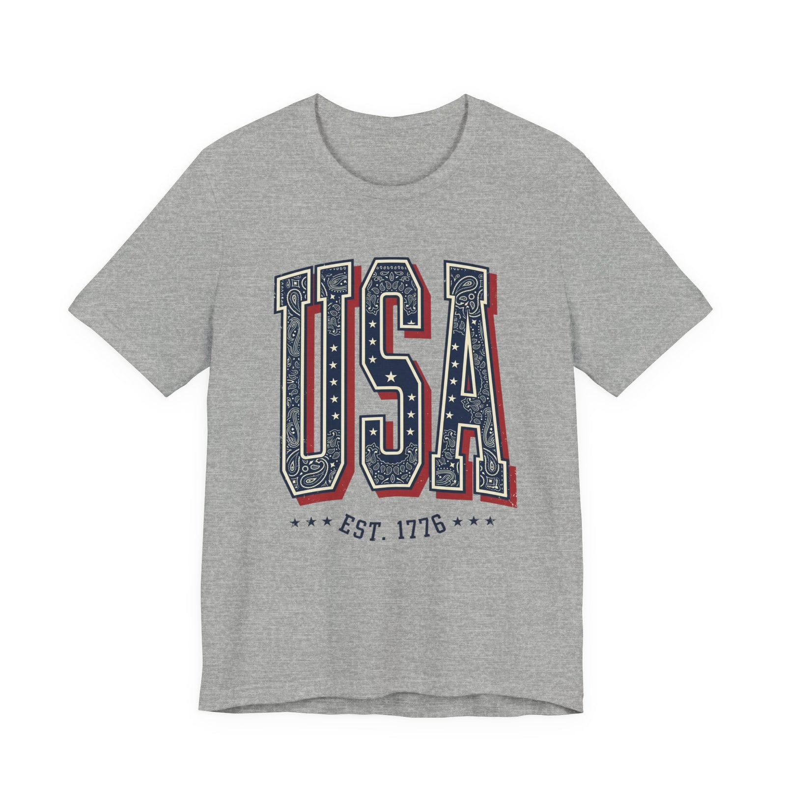 Vintage USA Graphic Tee | 4th of July Americana Stars & Stripes