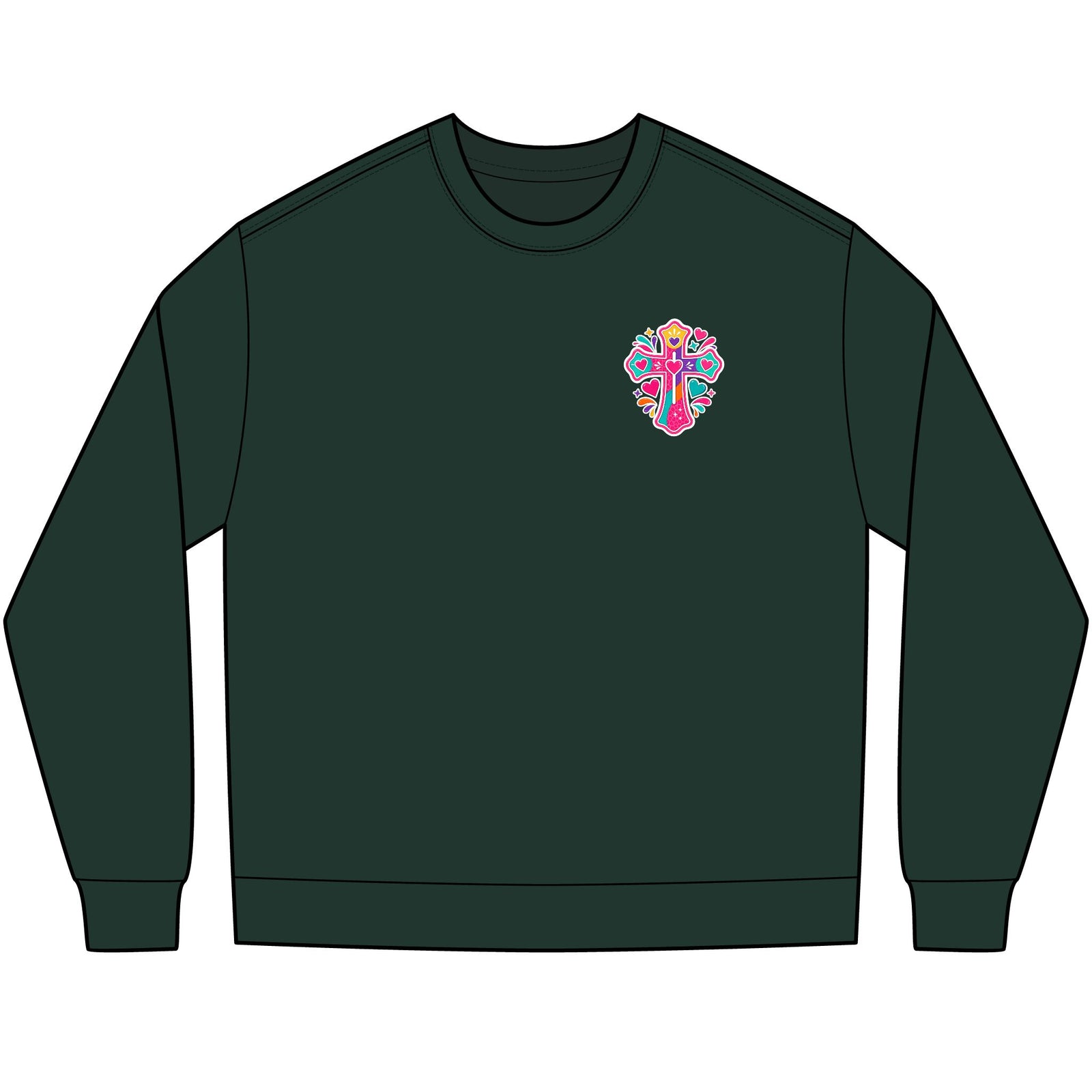 Long Sleeve Tee — Colorful Faith Shirt