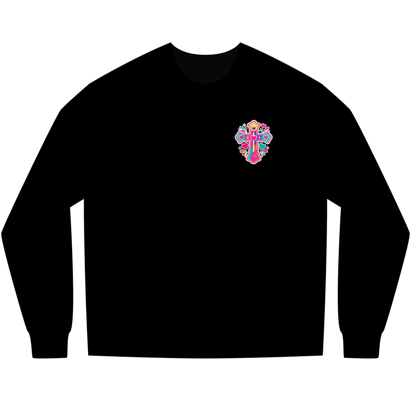 Long Sleeve Tee — Colorful Faith Shirt