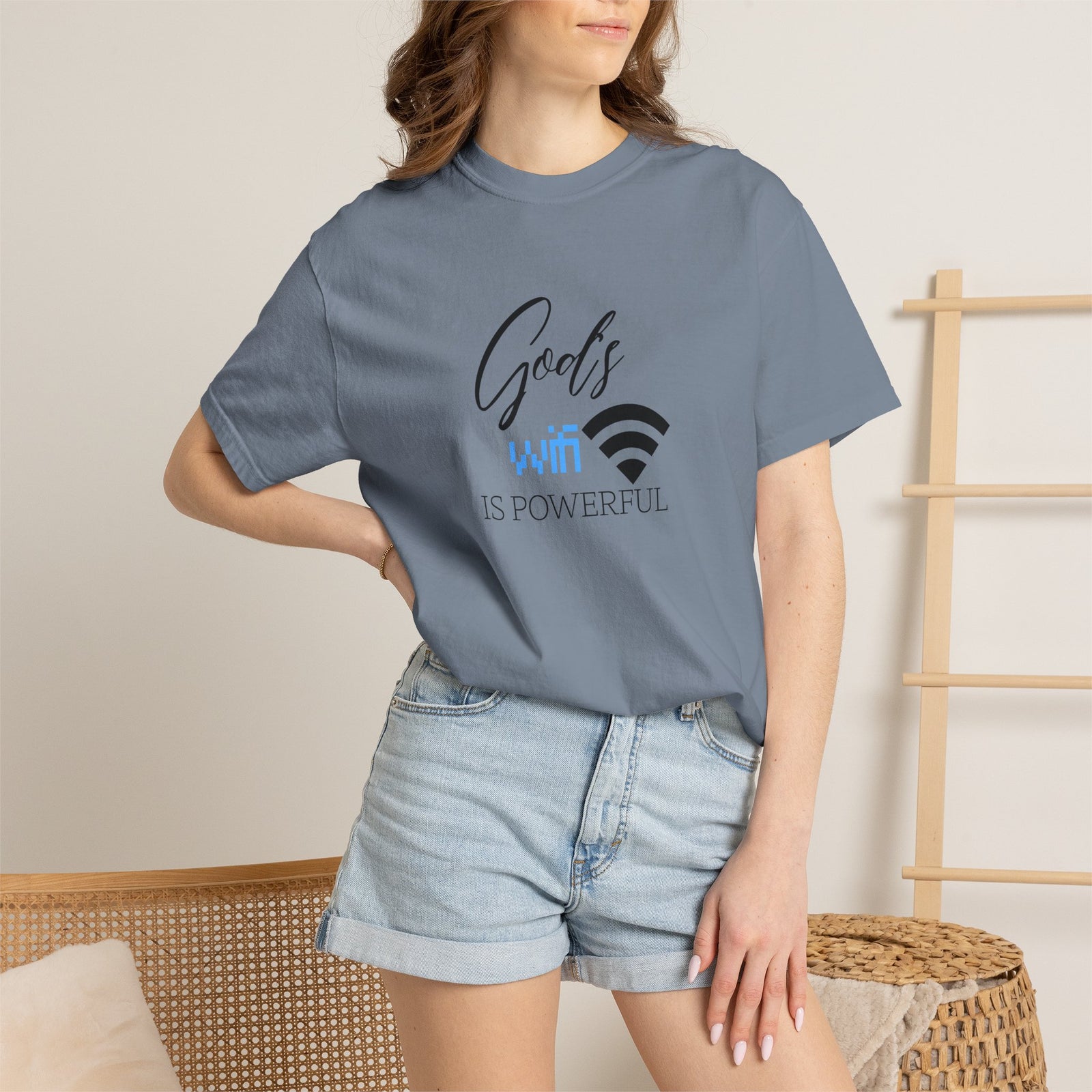"God's WiFi is Powerful" Graphic Tee