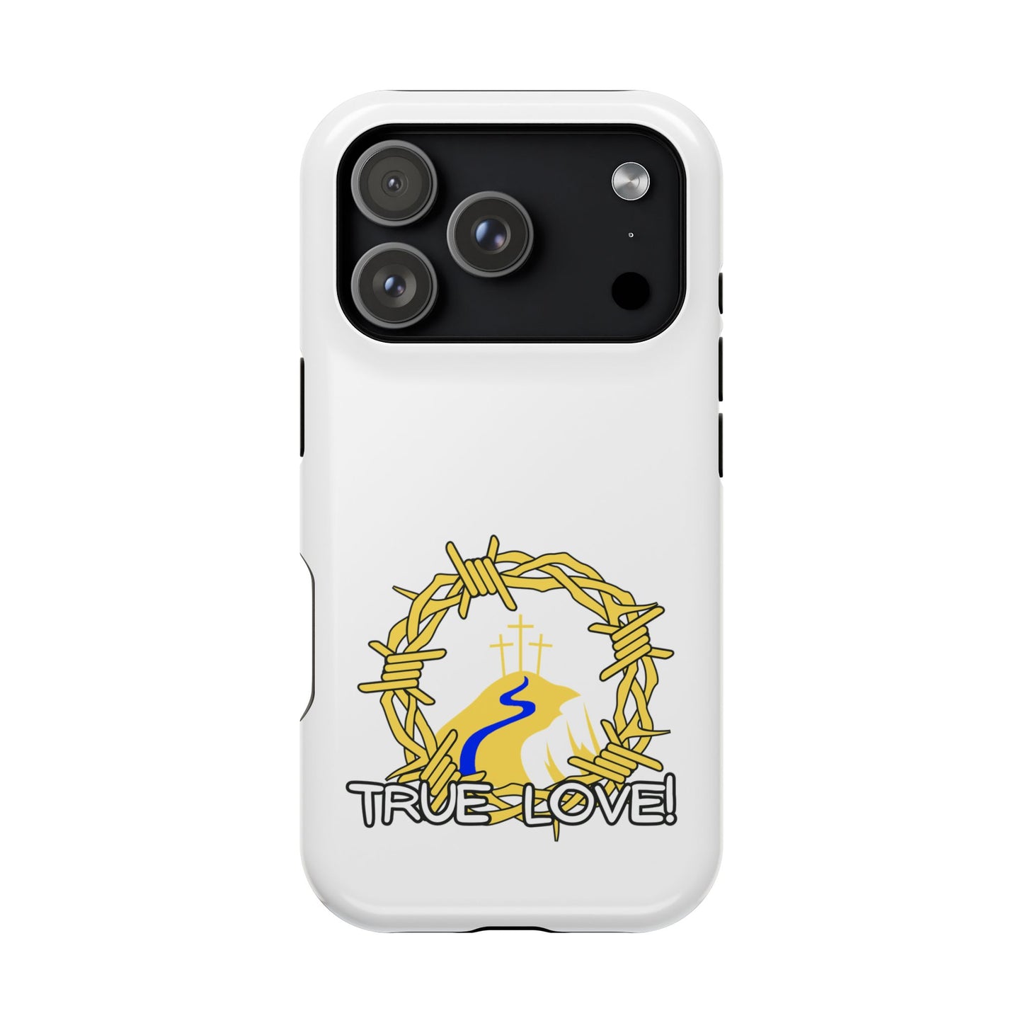 Impact-Resistant Phone Case — 'True Love' Crown of Thorns Faith Design